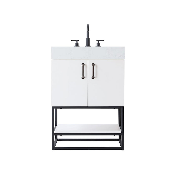 Elegant Kitchen/Bath Caroline 24" Bathroom Vanity, White - VF29224WH