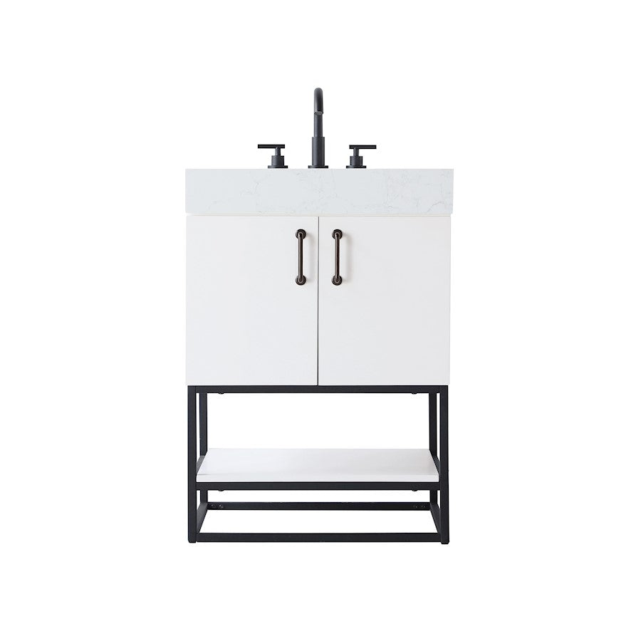 Elegant Kitchen/Bath Caroline 24" Bathroom Vanity, White - VF29224WH