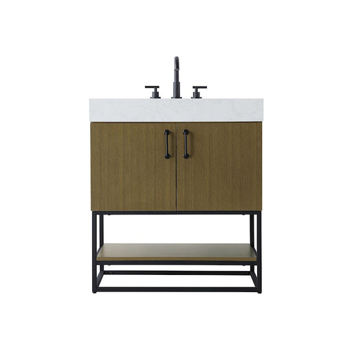 Elegant Kitchen/Bath Caroline 30" Bathroom Vanity, Chestnut Brown - VF29230MCB