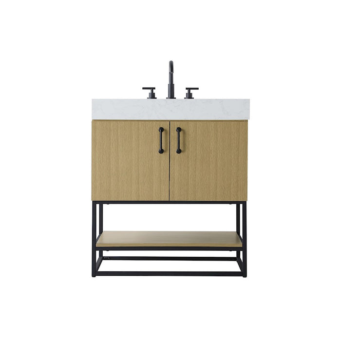 Elegant Kitchen/Bath Caroline 30" Bathroom Vanity, Honey Brown - VF29230MHB