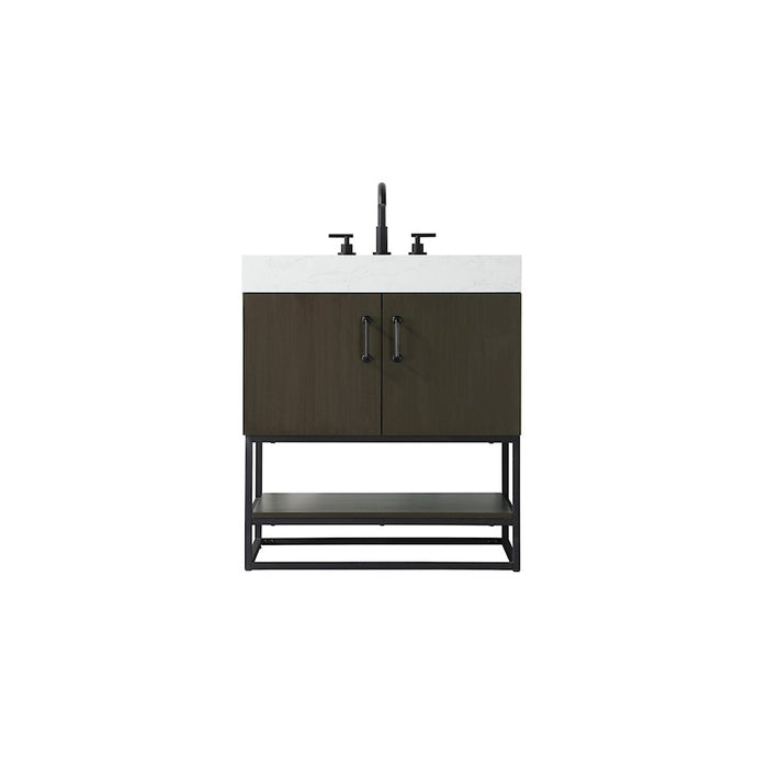Elegant Kitchen/Bath Caroline 30" Bathroom Vanity, Mocha Brown - VF29230MMB