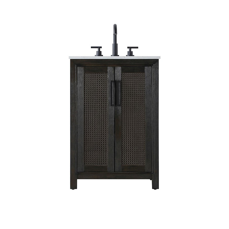 Elegant Kitchen/Bath Alina 24" Bathroom Vanity, Chocolate Oak - VF29524CO
