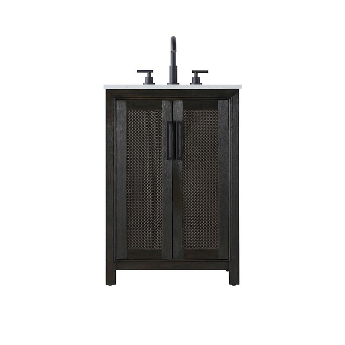Elegant Kitchen/Bath Alina 24" Bathroom Vanity, Chocolate Oak - VF29524CO