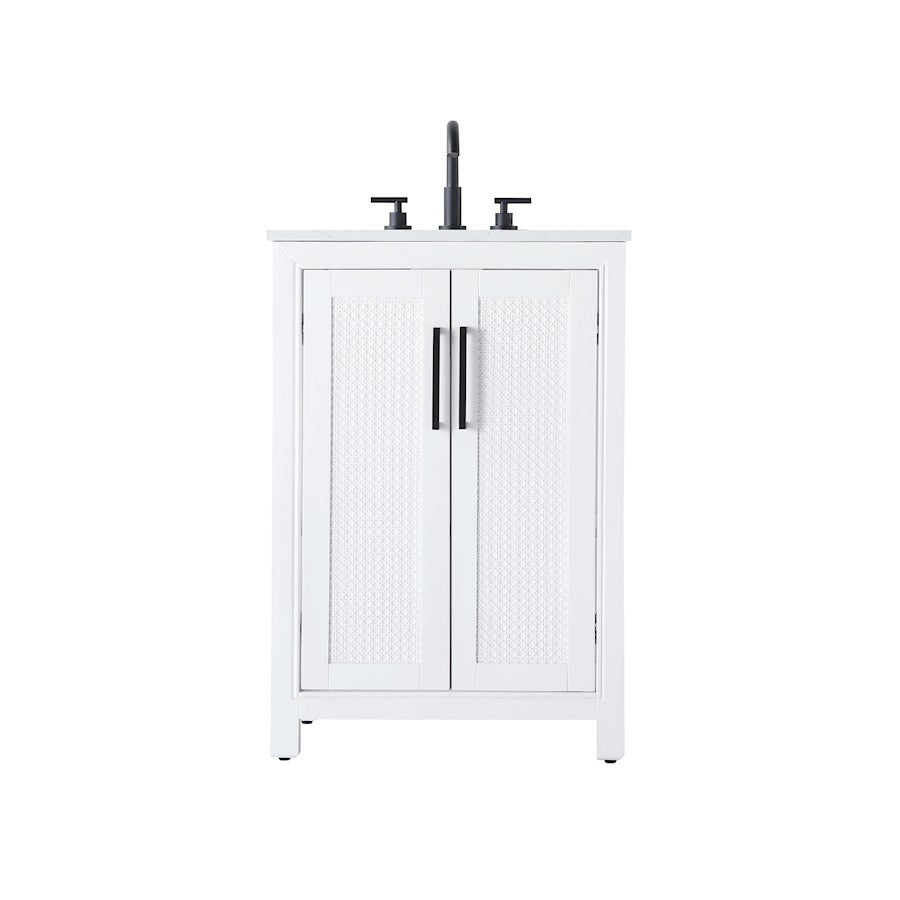 Elegant Kitchen/Bath Alina 24" Bathroom Vanity, White - VF29524WH