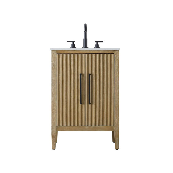 Elegant Kitchen/Bath Blakely 24" Bathroom Vanity, Linen Oak - VF29624LO