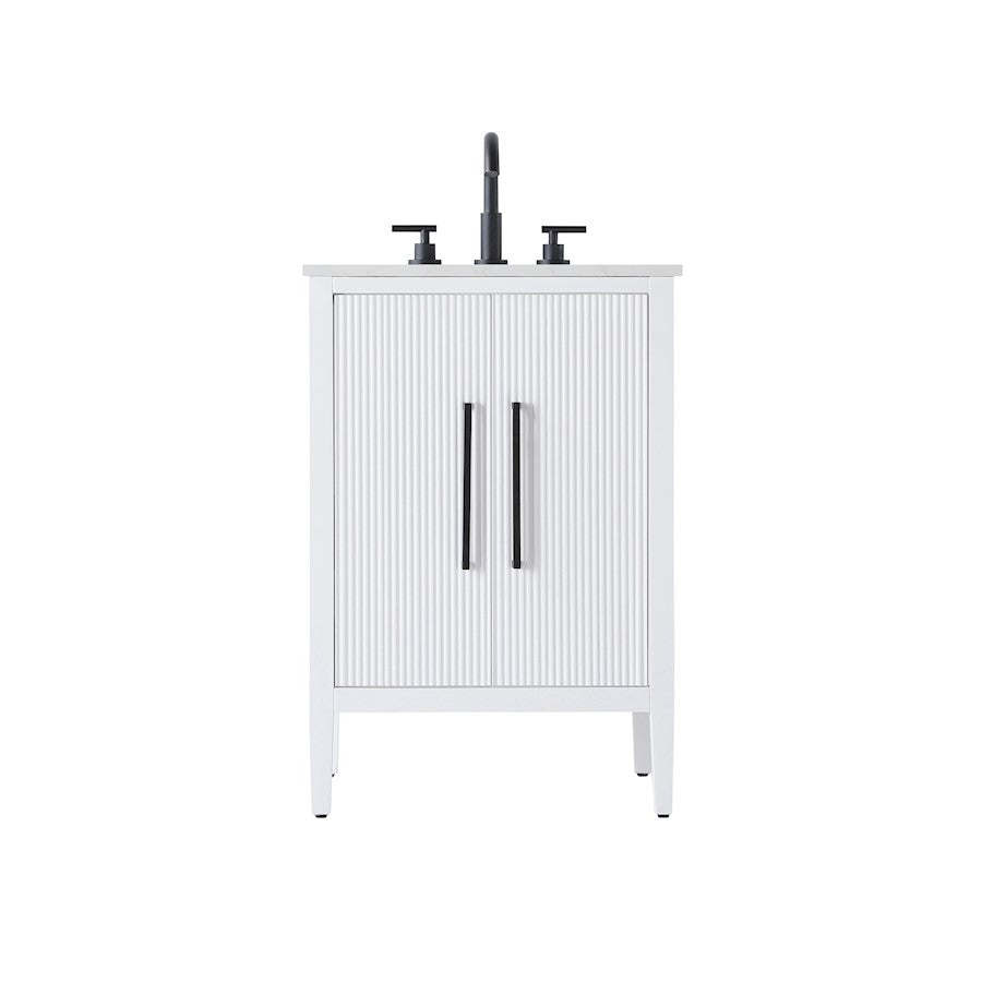 Elegant Kitchen/Bath Blakely 24" Bathroom Vanity, White - VF29624WH