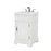 Elegant Retro 21" Single Vanity, Antique White/Ivory Marble