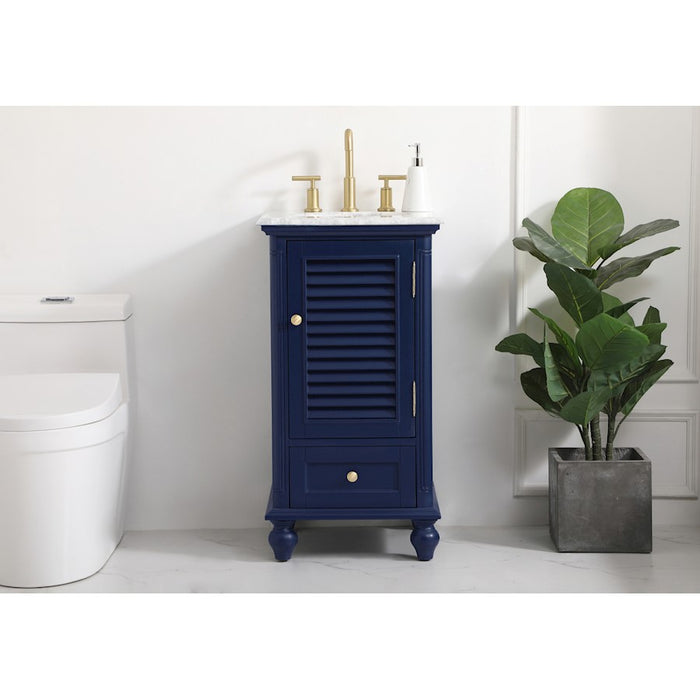 Elegant Kitchen/Bath Rhodes 19" Single Bathroom Vanity, Blue