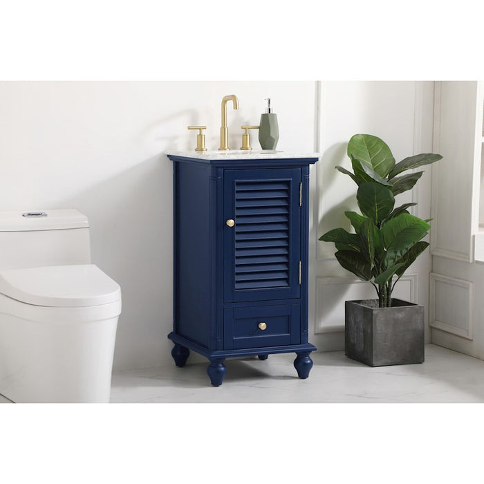 Elegant Kitchen/Bath Rhodes 19" Single Bathroom Vanity, Blue