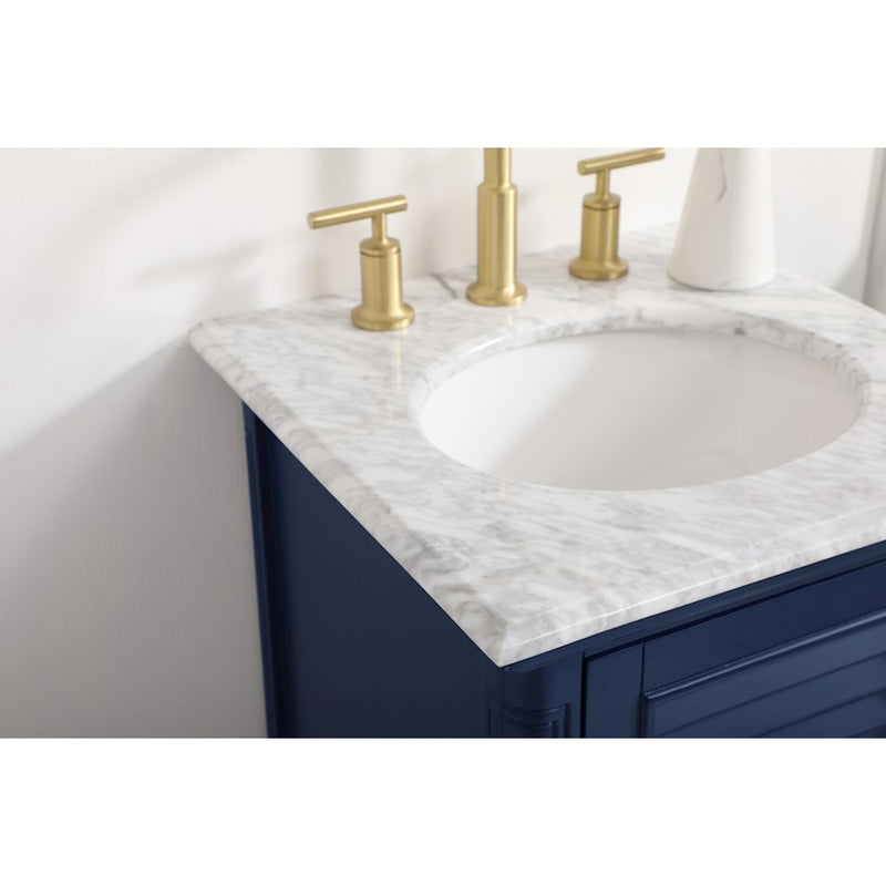 Elegant Kitchen/Bath Rhodes 19" Single Bathroom Vanity, Blue