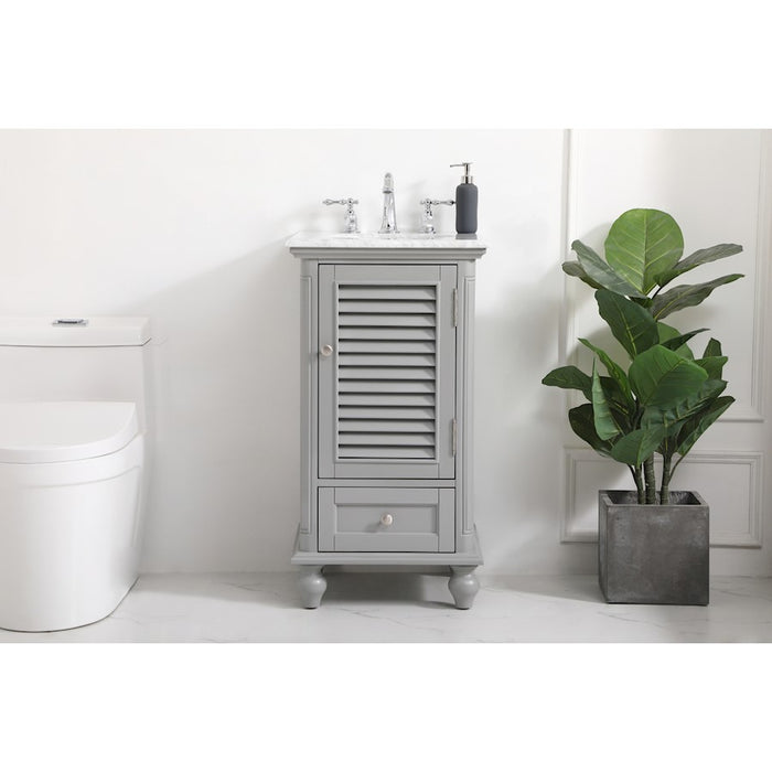 Elegant Kitchen/Bath Rhodes 19" Single Bathroom Vanity, Grey