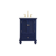 Elegant Kitchen/Bath Rhodes 24" Single Bathroom Vanity, Blue - VF30524BL