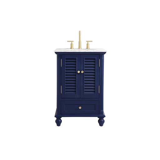 Elegant Kitchen/Bath Rhodes 24" Single Bathroom Vanity, Blue - VF30524BL