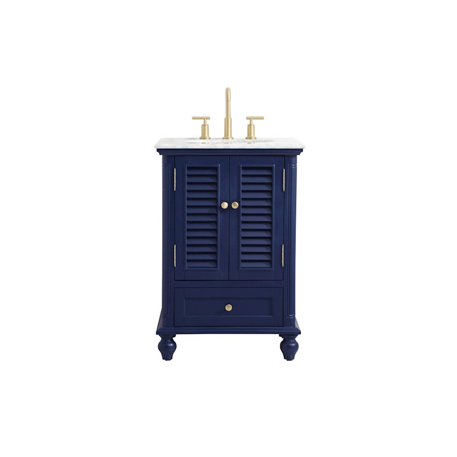 Elegant Kitchen/Bath Rhodes 24" Single Bathroom Vanity, Blue - VF30524BL