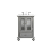 Elegant Kitchen/Bath Rhodes 24" Single Bathroom Vanity, Grey - VF30524GR