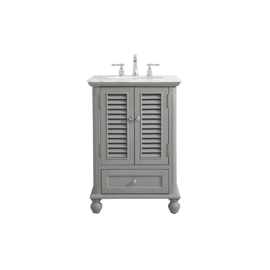 Elegant Kitchen/Bath Rhodes 24" Single Bathroom Vanity, Grey - VF30524GR