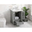 Elegant Kitchen/Bath Rhodes 24" Single Bathroom Vanity, Grey