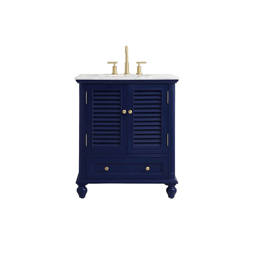 Elegant Kitchen/Bath Rhodes 30" Single Bathroom Vanity, Blue - VF30530BL