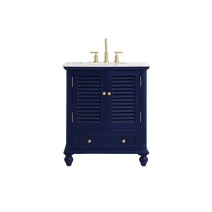 Elegant Kitchen/Bath Rhodes 30" Single Bathroom Vanity, Blue - VF30530BL