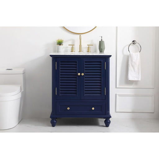 Elegant Kitchen/Bath Rhodes 30" Single Bathroom Vanity, Blue