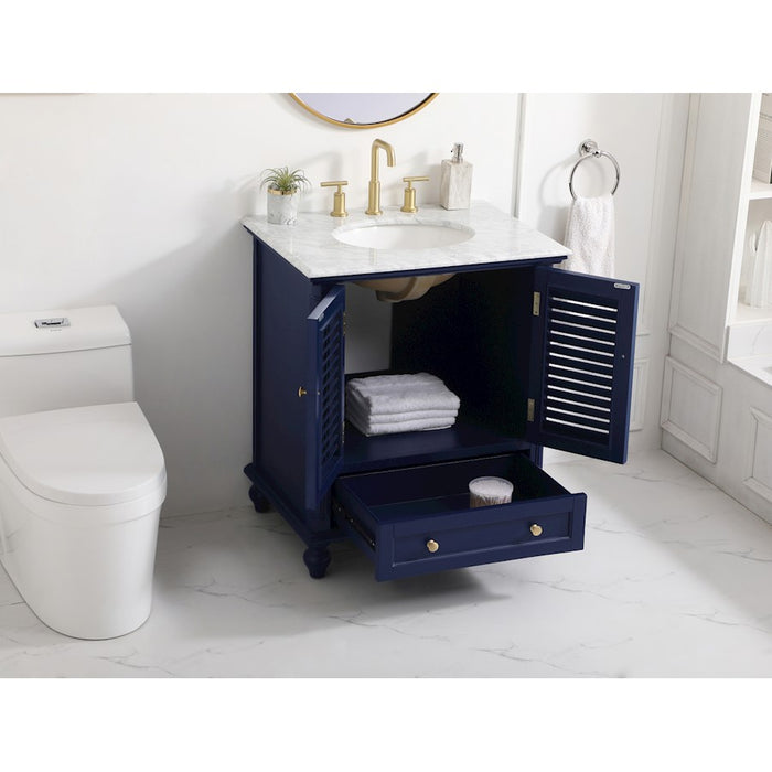 Elegant Kitchen/Bath Rhodes 30" Single Bathroom Vanity, Blue