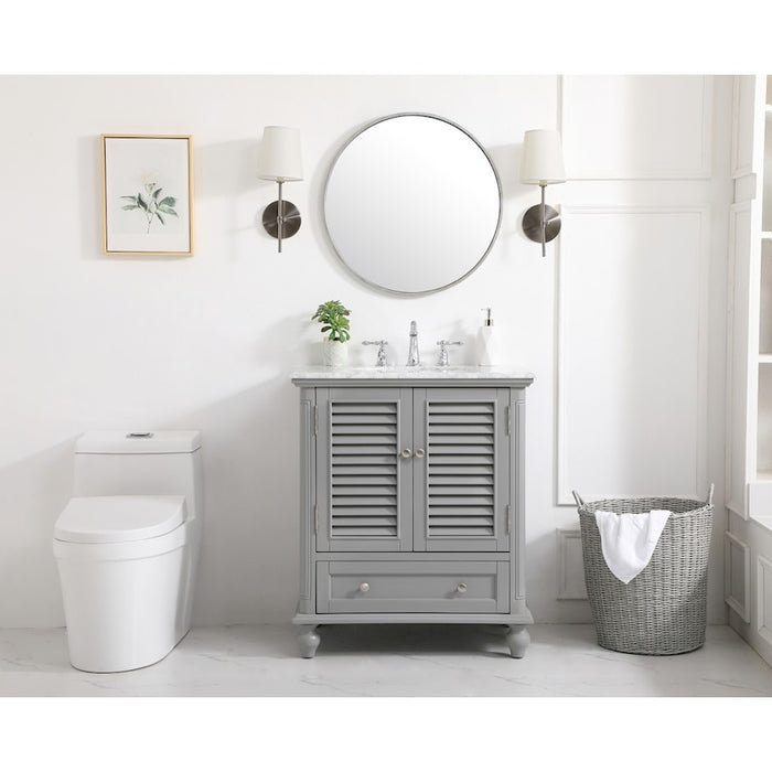Elegant Kitchen/Bath Rhodes 30" Single Bathroom Vanity, Blue