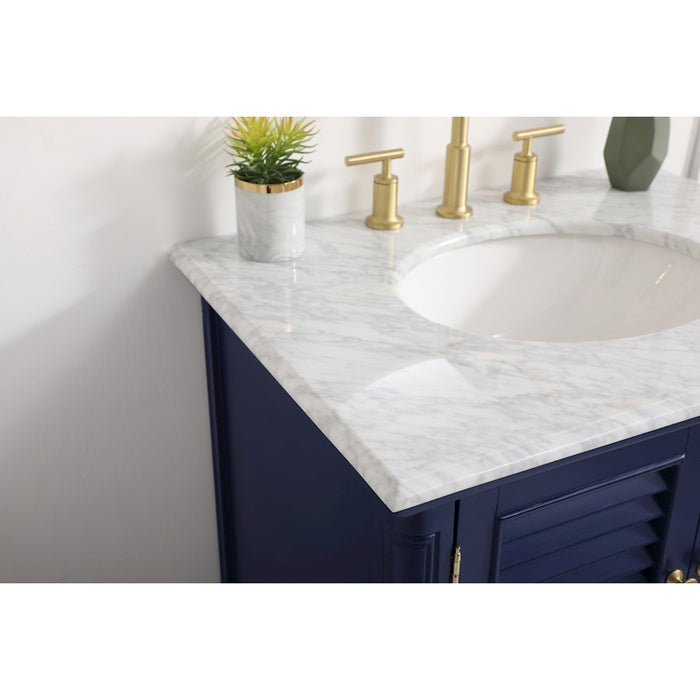 Elegant Kitchen/Bath Rhodes 30" Single Bathroom Vanity, Blue