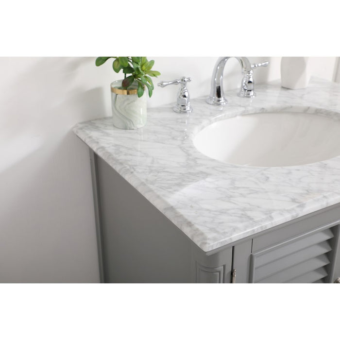 Elegant Kitchen/Bath Rhodes 30" Single Bathroom Vanity, Grey