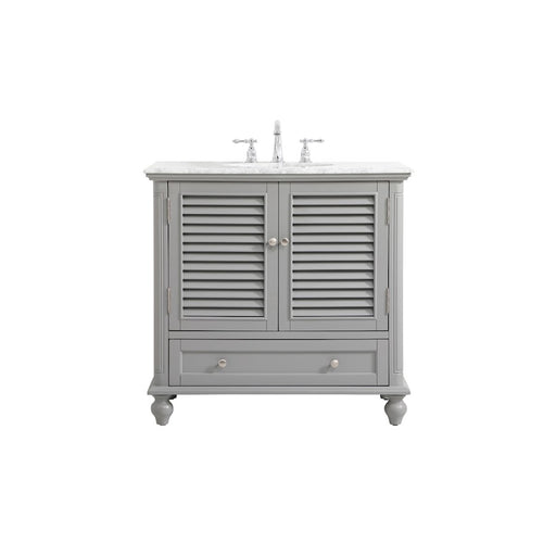 Elegant Kitchen/Bath Rhodes 36" Single Bathroom Vanity, Grey - VF30536GR