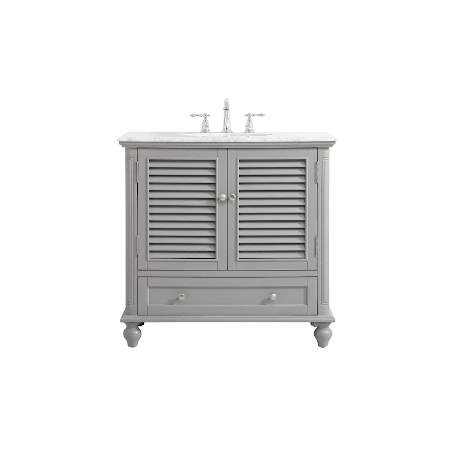 Elegant Kitchen/Bath Rhodes 36" Single Bathroom Vanity, Grey - VF30536GR