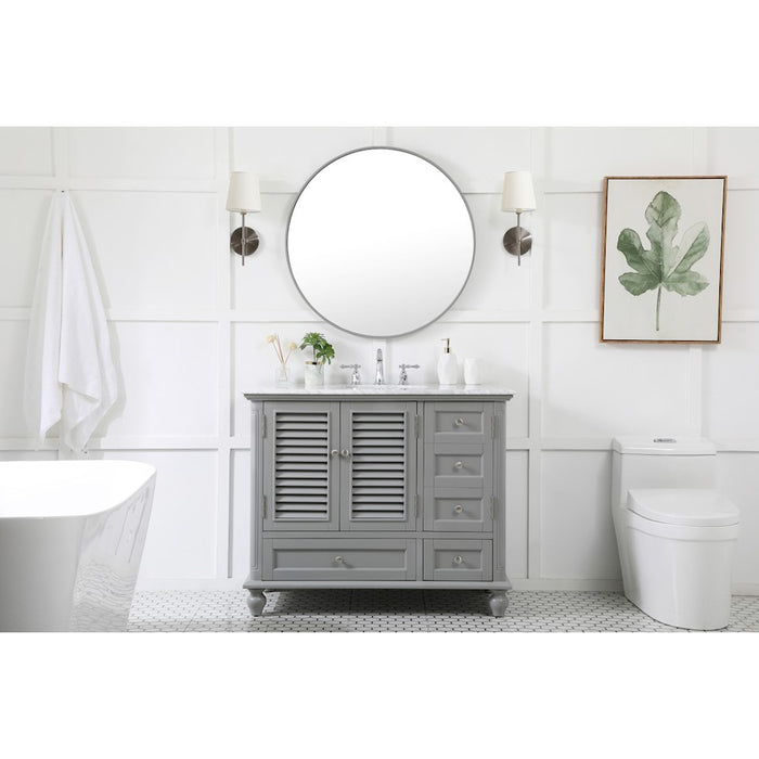Elegant Kitchen/Bath Rhodes 42" Single Bathroom Vanity, Blue