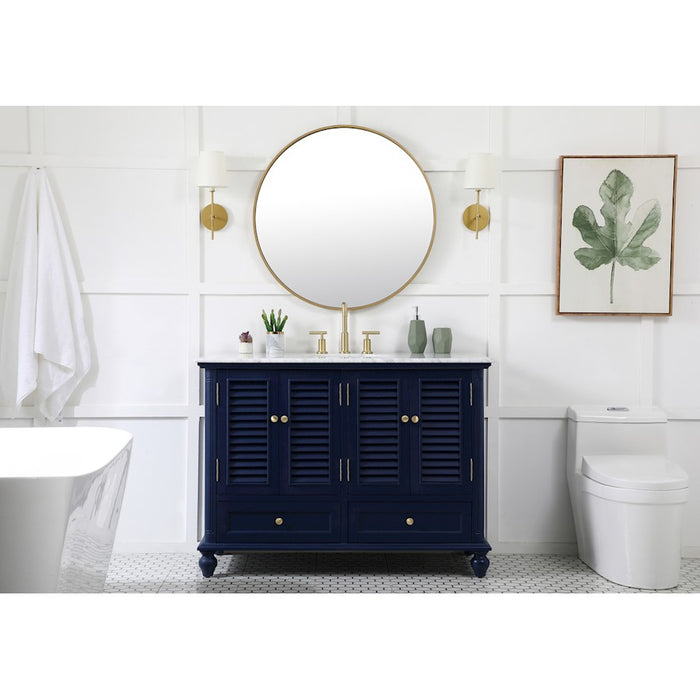 Elegant Kitchen/Bath Rhodes 42" Single Bathroom Vanity, Grey