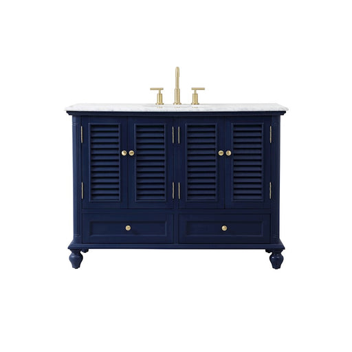 Elegant Kitchen/Bath Rhodes 48" Single Bathroom Vanity, Blue - VF30548BL
