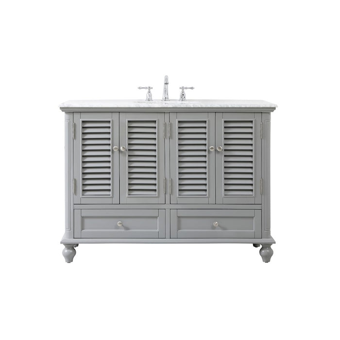 Elegant Kitchen/Bath Rhodes 48" Single Bathroom Vanity, Grey - VF30548GR