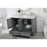 Elegant Kitchen/Bath Rhodes 48" Single Bathroom Vanity, Grey