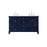 Elegant Kitchen/Bath Rhodes 60" Double Bathroom Vanity, Blue - VF30560DBL