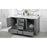 Elegant Kitchen/Bath Rhodes 60" Double Bathroom Vanity, Grey