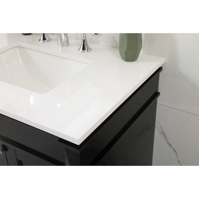 Elegant Kitchen/Bath Bennett 32" Single Bathroom Vanity, Black