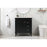 Elegant Bennett 32" Single Bathroom Vanity, Black/Backsplash