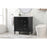 Elegant Bennett 32" Single Bathroom Vanity, Black/Backsplash