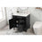 Elegant Bennett 32" Single Bathroom Vanity, Black/Backsplash
