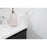 Elegant Bennett 32" Single Bathroom Vanity, Black/Backsplash