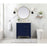 Elegant Kitchen/Bath Bennett 32" Single Bathroom Vanity, Blue