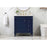 Elegant Bennett 32" Single Bathroom Vanity, Blue/Backsplash