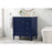 Elegant Bennett 32" Single Bathroom Vanity, Blue/Backsplash