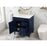 Elegant Bennett 32" Single Bathroom Vanity, Blue/Backsplash
