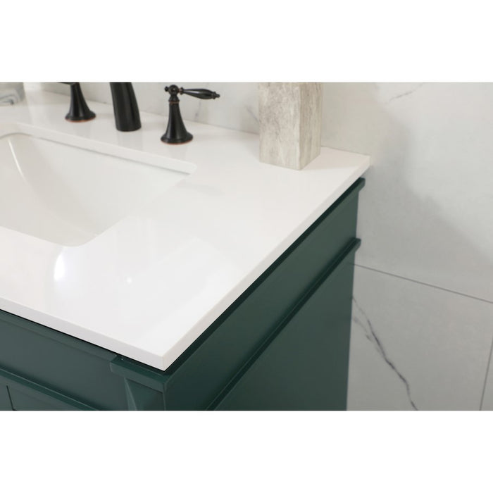 Elegant Kitchen/Bath Bennett 32" Single Bathroom Vanity, Green