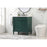 Elegant Bennett 32" Single Bathroom Vanity, Green/Backsplash