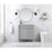 Elegant Bennett 32" Single Bathroom Vanity, Green/Backsplash