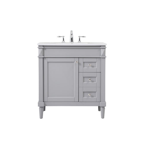 Elegant Kitchen/Bath Bennett 32" Single Bathroom Vanity, Grey - VF31832GR
